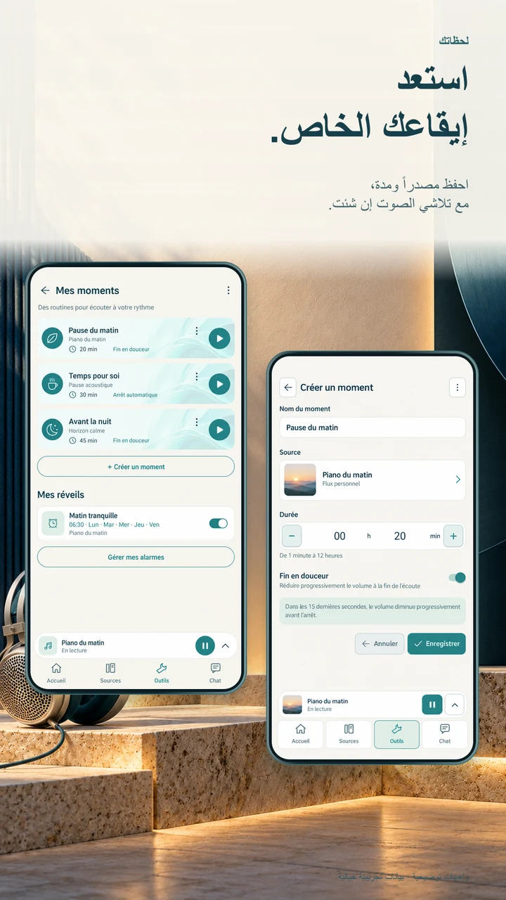 لحظاتك جاهزة للاستماع